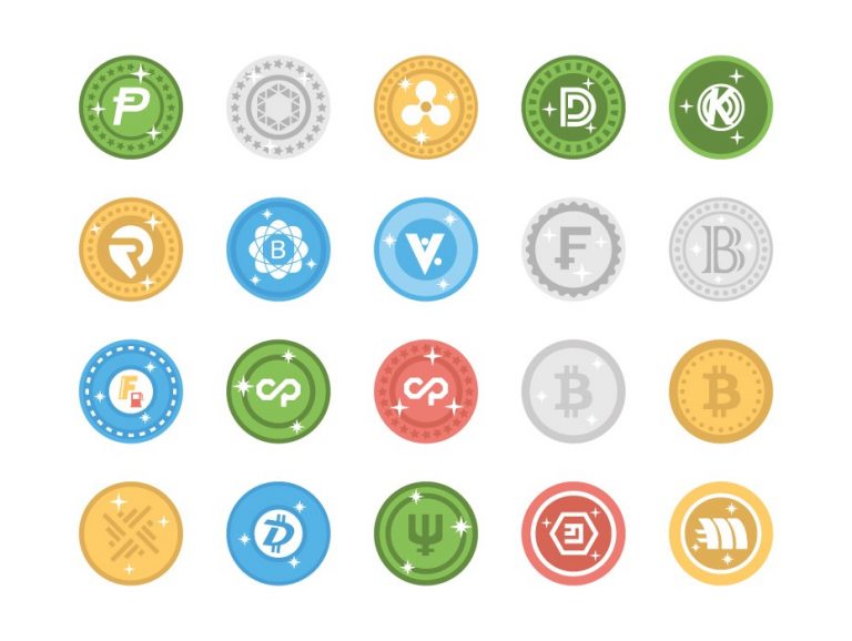 Bitcoin Digital Currency Icons