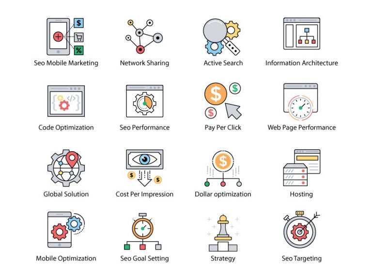 Web and Seo Icons