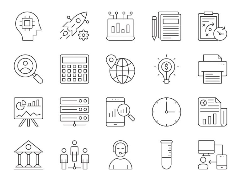 Business Intelligence Icons