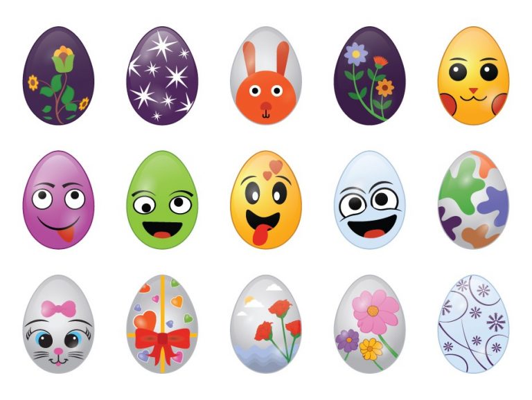 Easter Eggs Vector Free