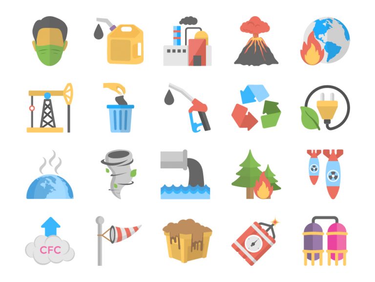 Global Warming Icons