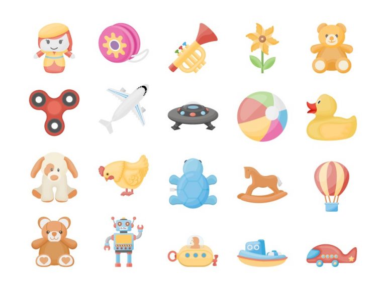 Toys Icon Set