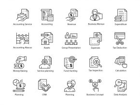 Accounting Line Icons
