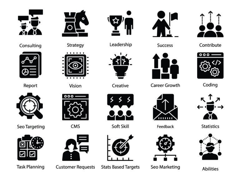 Business Management Glyph Pack