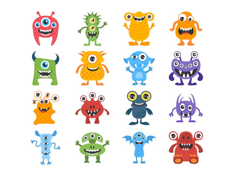 Funny Monster Characters