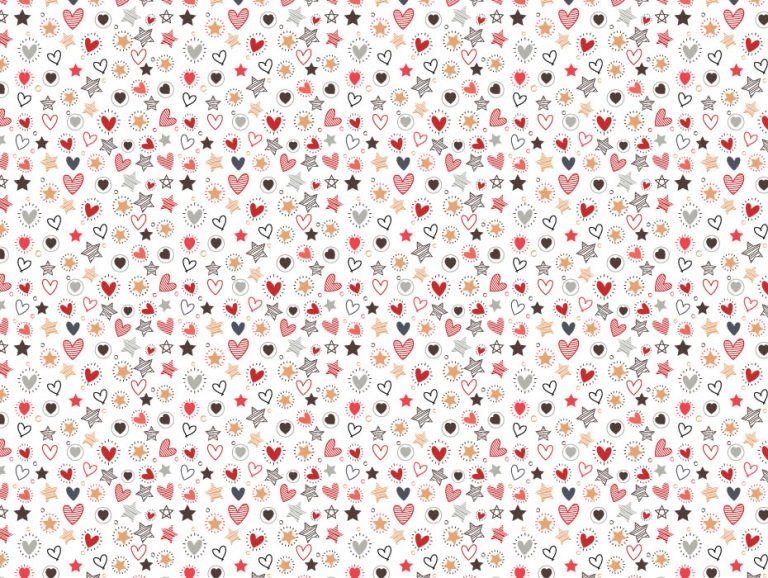Hearts Confetti Pattern