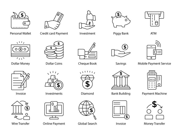 Payments Line Icons