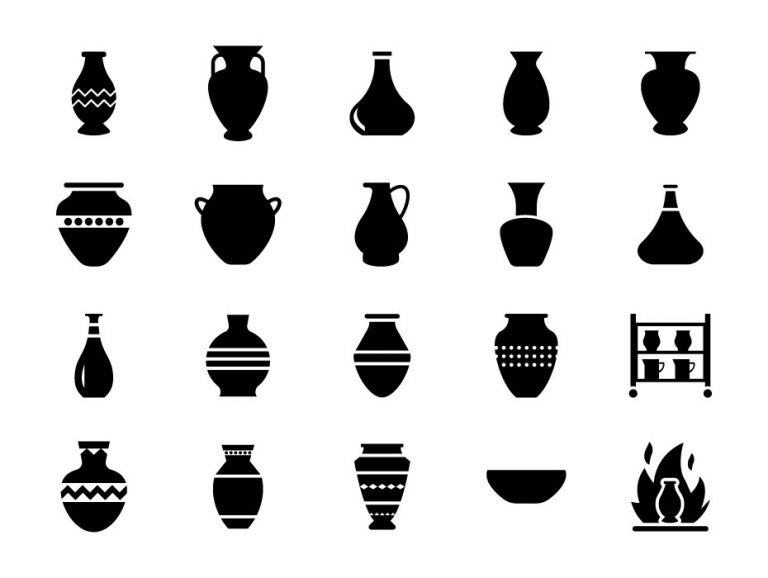 Pottery Glyph Icons