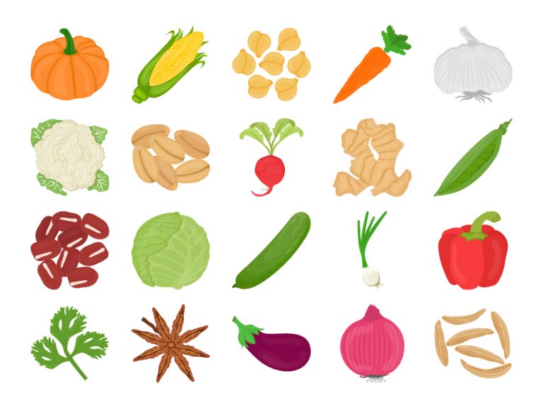 Vegetable Flat Icons