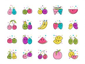 Fruit Cartoon Characters