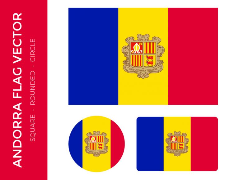 Andorra flag vector