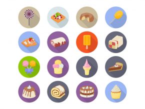 Bakery Products Flat Icons