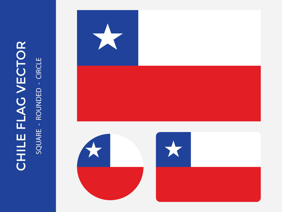 Chile Flag Vector Frebers