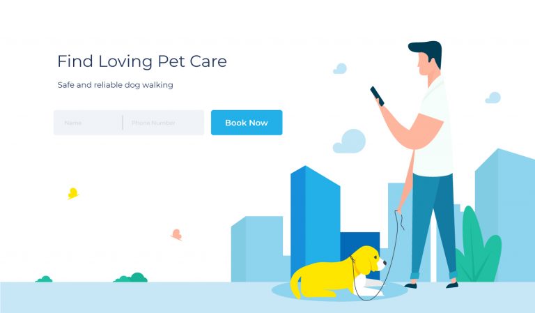 Pet Care Header Illustration 1
