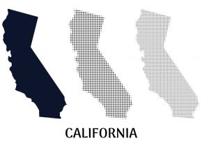 California Map Flag