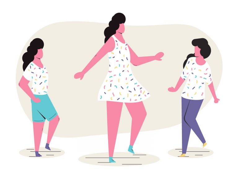 Dancing Woman Vector Image