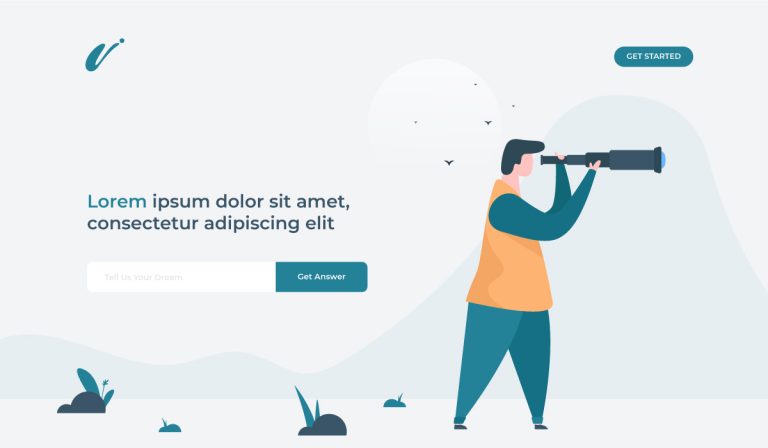 Business Vision Landing Page