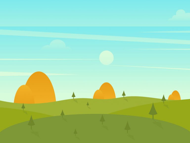 Sunny Landscape Vector