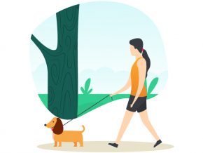 Pet Walk Illustration