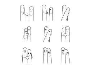 Finger Couple Icons