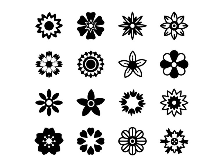 Flowers Solid Icons