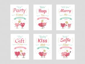 Heart Greeting Cards Template