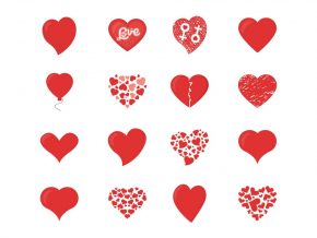 Love Hearts Vector Download