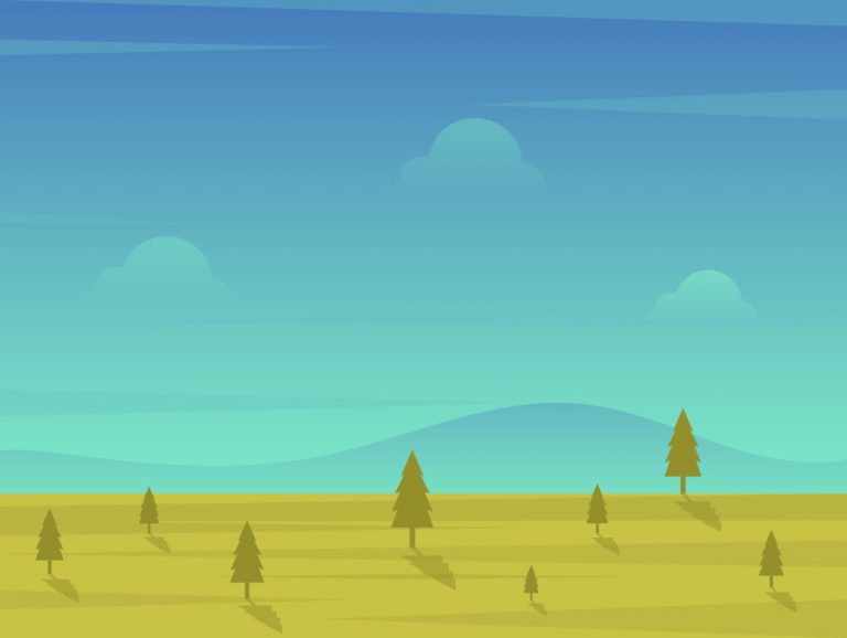 Forest Landscape Vector