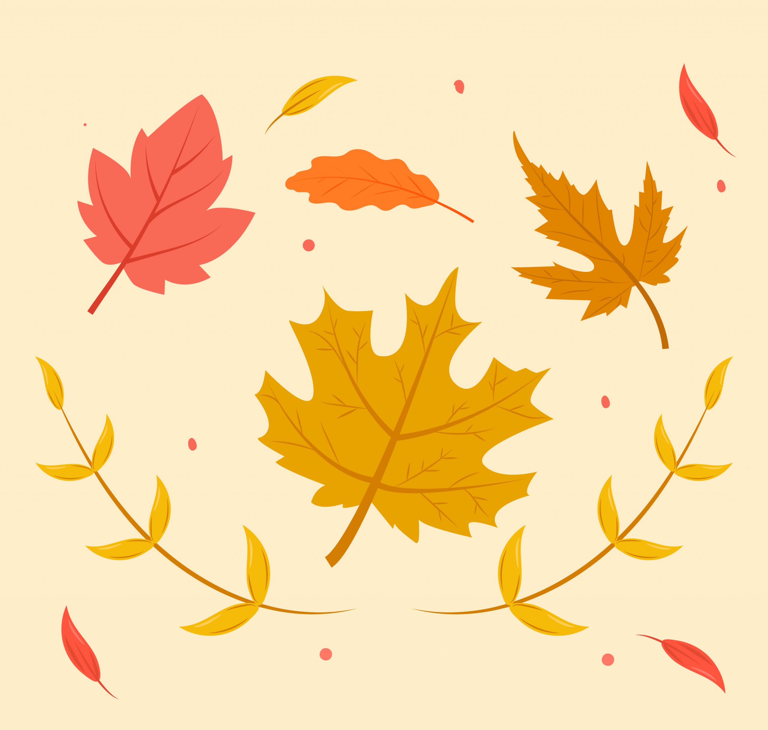 Autumn Leaves Vector Download - Frebers