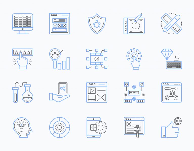 Pack of Web Design Icons