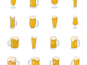 Set of Beer Glasses Free Download