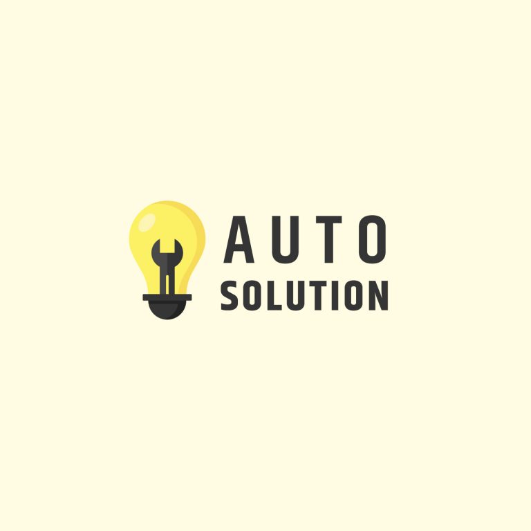 Auto Solution Logo Design Template
