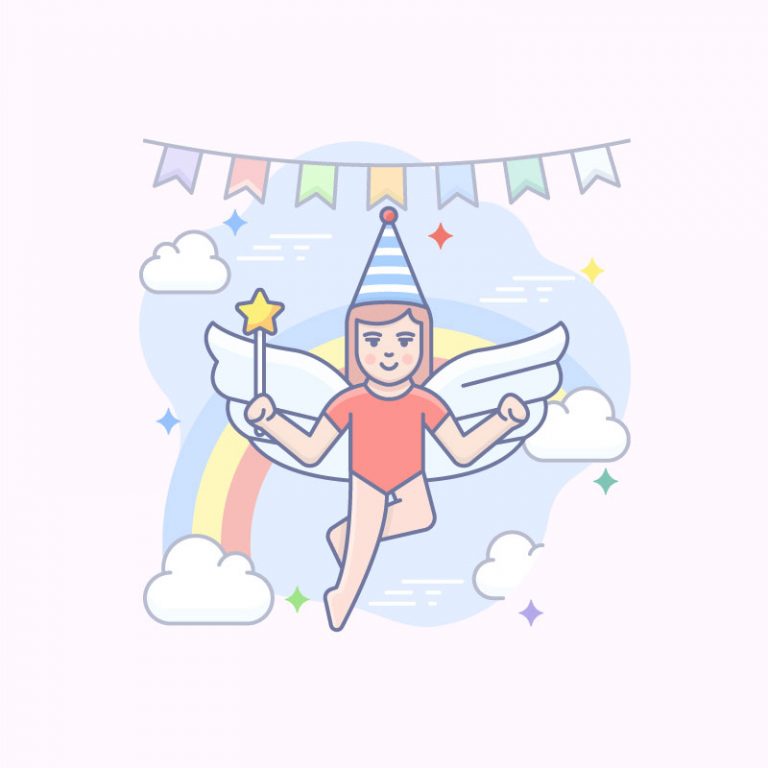 Fairy Theme Vector Illustration