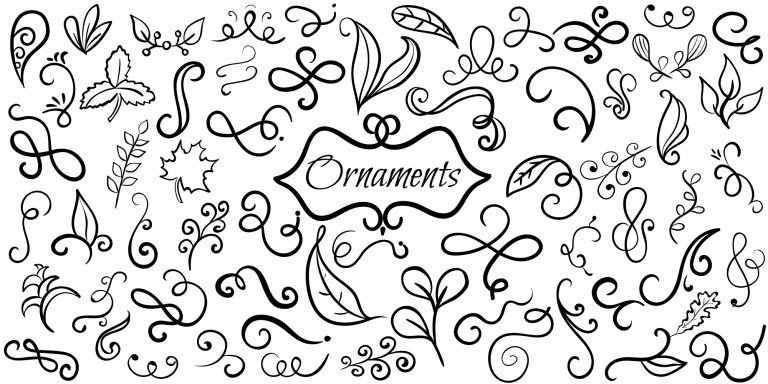 Decorative Ornaments Doodle Banner