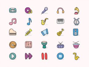 Music Icons Doodles Image