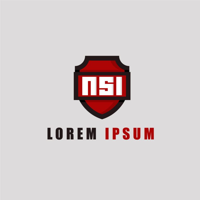 NSI Logo Design Free Vector