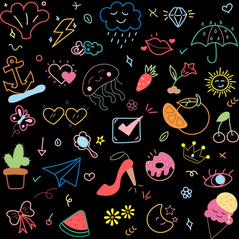 Colorful Doodles Vector