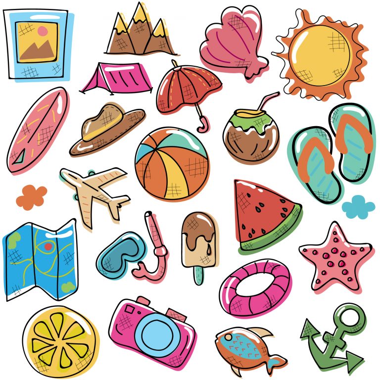 Doodle Summer Icons