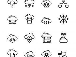 Download Cloud Computing Line Icons