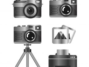 Flat Camera Equipment Vectors