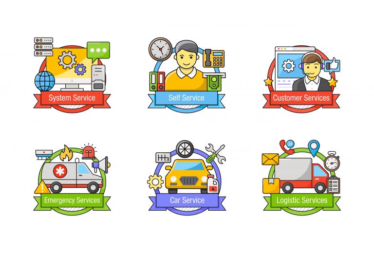 Types of Services Vector Download