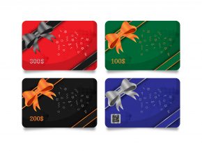 Shopping Gift Cards Template Set
