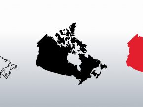 Canada Map Free Vector Art