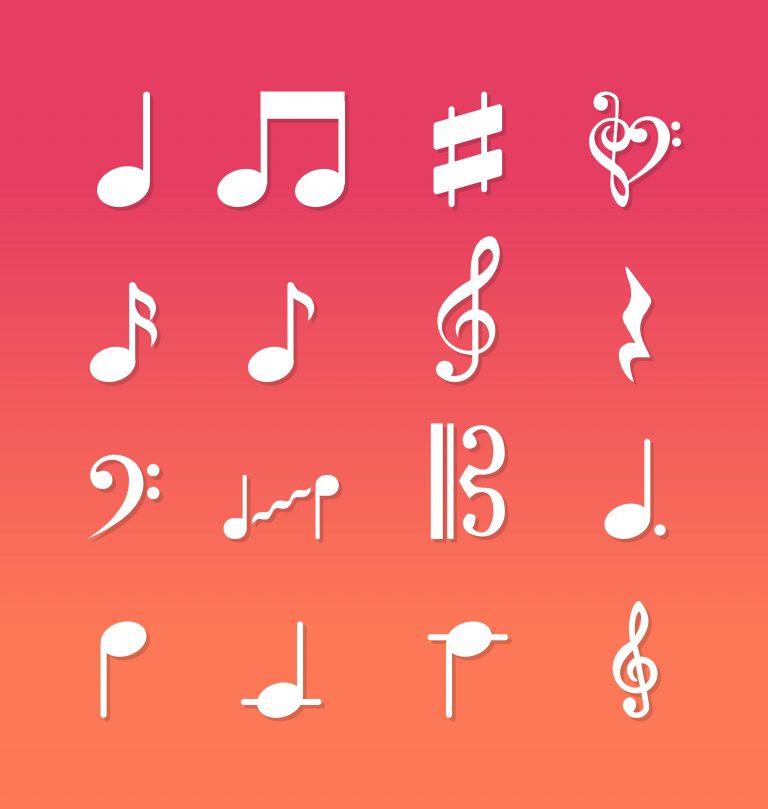 Music Notes Vector Free Download