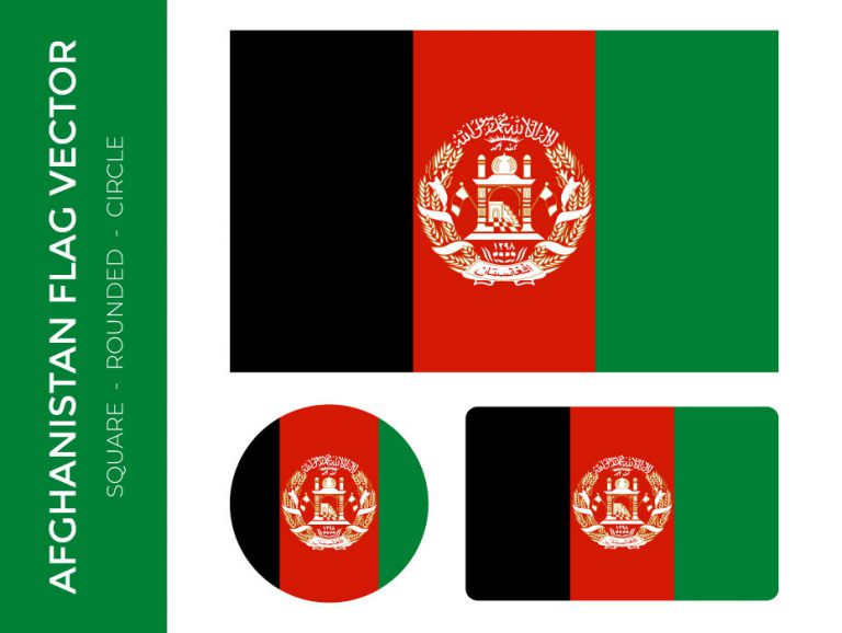 Afghanistan Flag vector