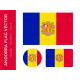 Andorra flag vector