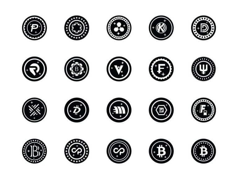 Bitcoin Digital Currency Icons