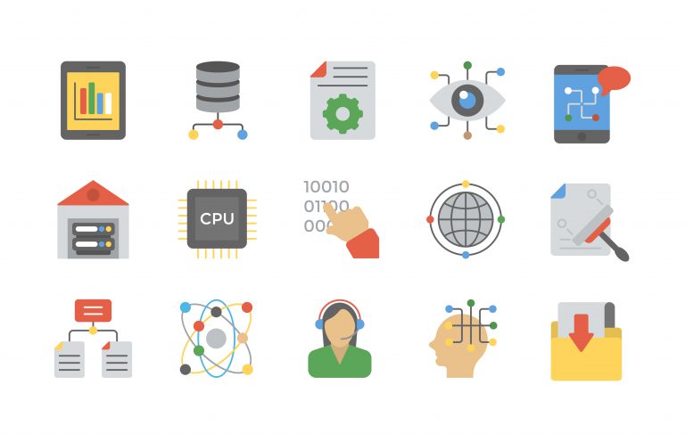 Free Data Management Icon Vector Pack