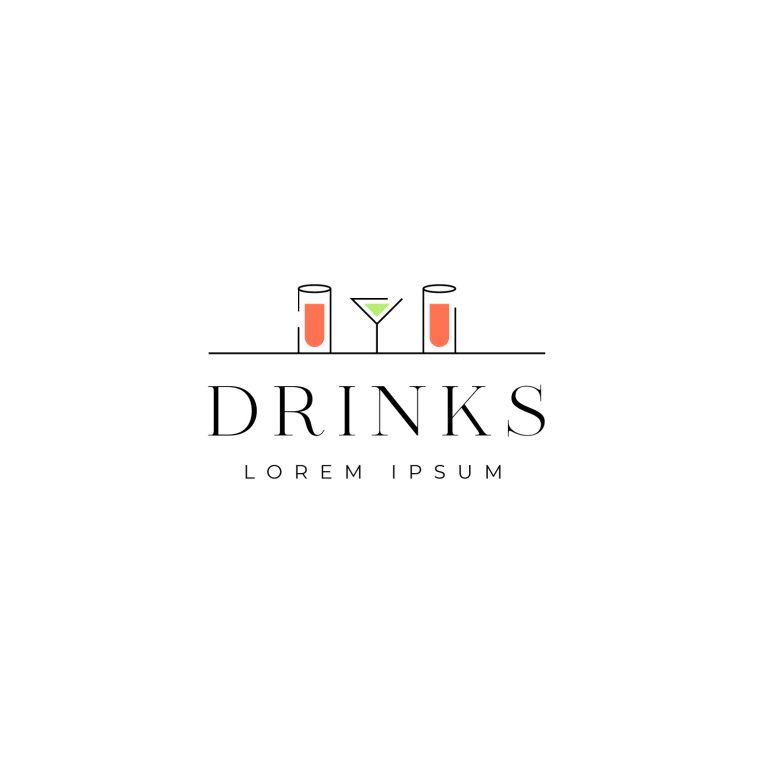 Drinks Logo Vector Image