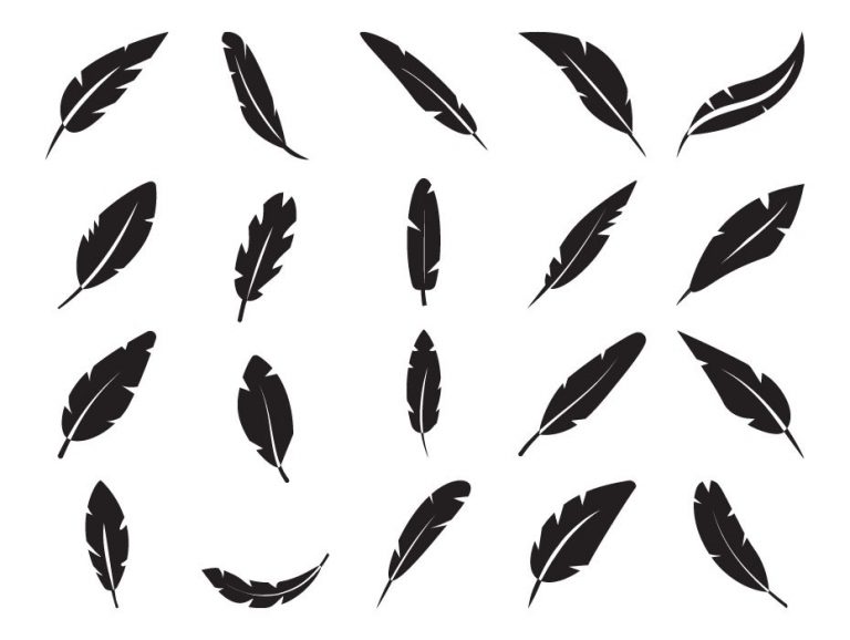 Feathers Glyph Icons